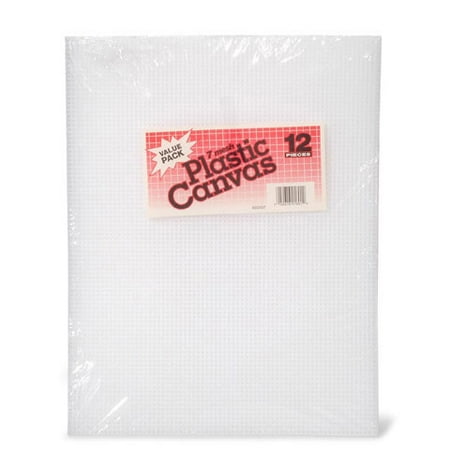 - #7 Mesh Plastic Canvas - 12 pieces - 10.5 x 13.5 inches - Big Value