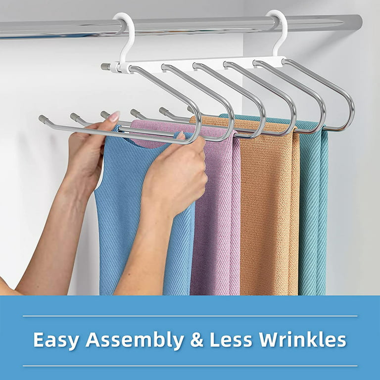 Stainless Steel Clothes Hanger Multi-function Wardrobe Space