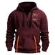 thumbnail image 2 of Sudadera con capucha para hombre, informal, con estampado, deportiva, de manga larga, blusa de poliéster, 2 of 4