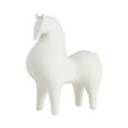 thumbnail image 3 of deevoka Animal Figurine, Ceramic Horse Statue Sculpture, Desk Decoration, Living Room Shelf Decor for Birthday Gift Table Centerpiece 21cmx9.5cmx23cm, 3 of 9