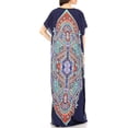 thumbnail image 2 of Sakkas Aggy Womens Dashiki African Print Caftan Dress Maxi Boho Hippie Colorful - Style1 - One Size Regular, 2 of 5