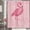 Pink, variant on Pink Shower Curtain, Cute Flamingo Shower Curtains, Modern Art Boho Bath Curtains, Pink Bathroom Accessories Set, 72X72in