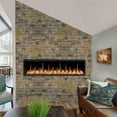 thumbnail image 2 of Litedeer Latitude 55" Linear Electric Fireplace With Crystals - Black, 2 of 5