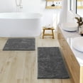 thumbnail image 6 of Nestl Bathroom Rugs, Machine Washable Bath Mats For bathroom Floor Rugs, Nonslip Backing Rubber Bath Rug, Gray, 6 of 6