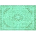 thumbnail image 1 of Ahgly Company Indoor Rectangle Abstract Turquoise Blue Modern Area Rugs, 7' x 9', 1 of 4