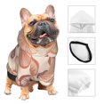 thumbnail image 3 of Fotbe Mushrooms2 Sudadera con Estampado para Perros Pequeños – Suéter con Capucha para Mascotas, Tela Suave de Forro Polar con Bolsillo-X-Small, 3 of 7