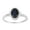 Blue Sapphire, variant on 8X6MM Oval Shape Amethyst Gemstone 925 Sterling Silver Solitaire Accents Women Promise Ring
