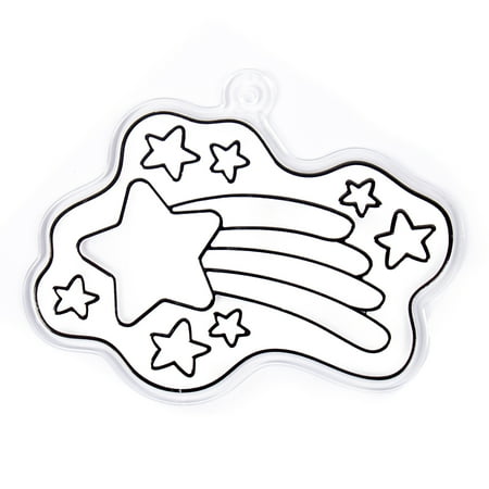 Hello Hobby Plastic Star Sun Catcher, Clear