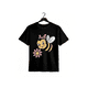 thumbnail image 1 of Women's 100% Cotton Casual T-Shirt - Cute Bee & Floral Print Round Neck Short Sleeve, Breathable Summer Top for outdoor Camping & Holiday Gifts, Relaxed Fit all-Season Comfort, 1 of 6