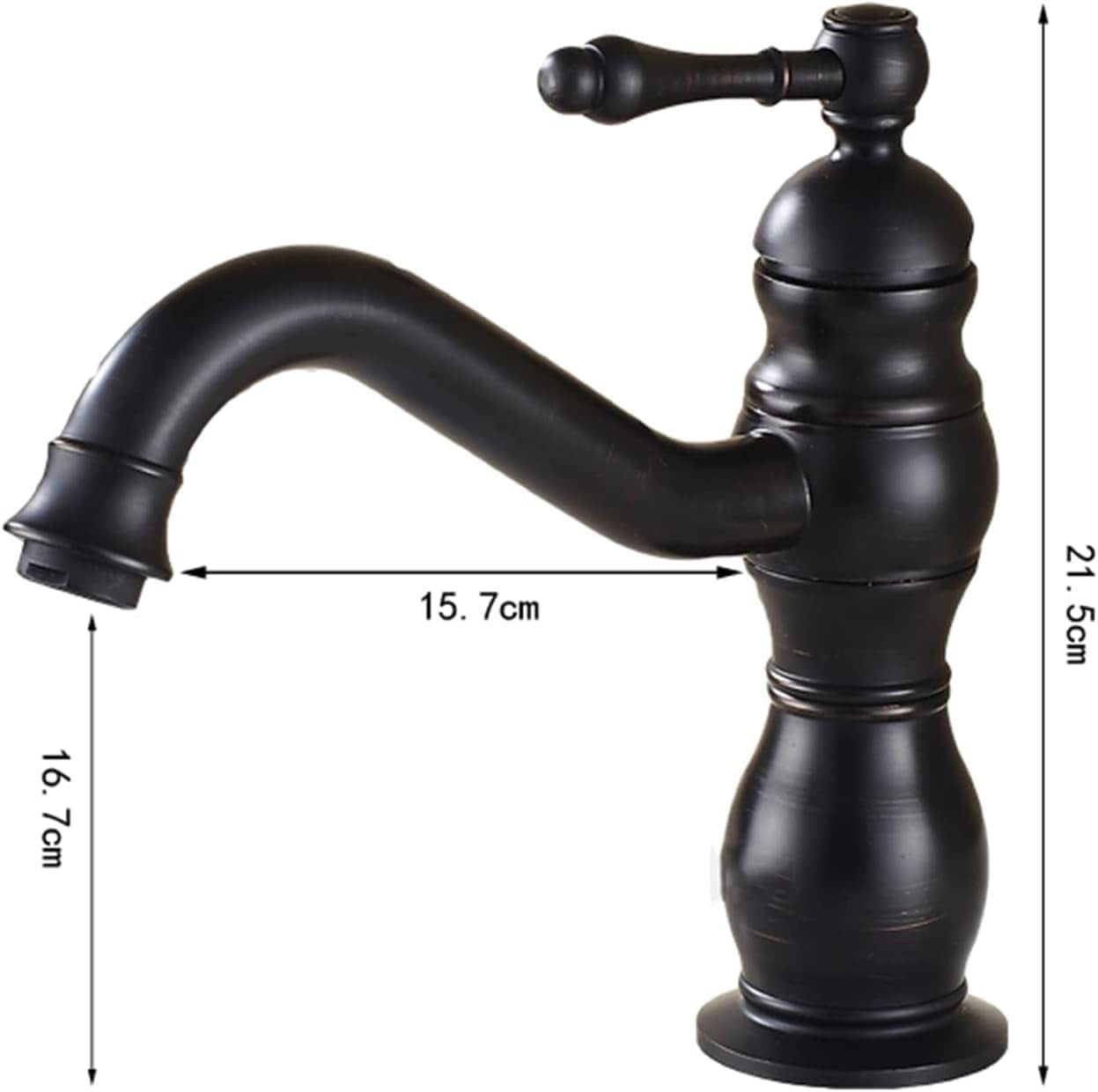 Bathroom faucets hot and Cold Water Faucet Bathroom Faucet Single Handle Bathroom Sink Faucet Single Hole Antique Brass Lavatory Faucet Black Bathroom Faucet Brass Gold,Gold