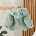 thumbnail image 4 of KYAIGUO Baby Girls Full-Zip Fleece Jacket Coat Toddler Boys Winter Cartoon Mock Outwear with Hoodie 1-6T, 4 of 9