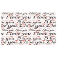 thumbnail image 4 of I Love You Ceramic Toothbrush Holder, Beauty of Love Style Typography Birthday Forever Never Let Me Go Print, Decorative Versatile Countertop for Bathroom, 4.5" X 2.7", Red Black White, 4 of 4