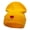 Yellow, variant on Curative Heart Logo Embroidered Long Knitted Beanie - Yellow OSFM