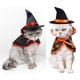 thumbnail image 1 of 2 Piece Set Cat Halloween Costume Pet Halloween Costumes for Cats and Puppy Superman Cosplay Costume for Small Dogs Holiday Clothes for Black Night Bl, 1 of 5