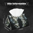 thumbnail image 6 of Lsque Floral Angelic White Wings Printed Long Tissue Box Cover Holder, Facial Paper Organizer Dispenser,Triangle with Bottom Belt, PVC Leather Decorative Organizer, 6 of 9