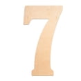 thumbnail image 1 of 18 In. Number 7, Unfinished Vintage Monogram Wood Number. For your DIY Decor such as Door Hanger, Wall Decor, Number for Birthday, Wedding (7), 1 of 45