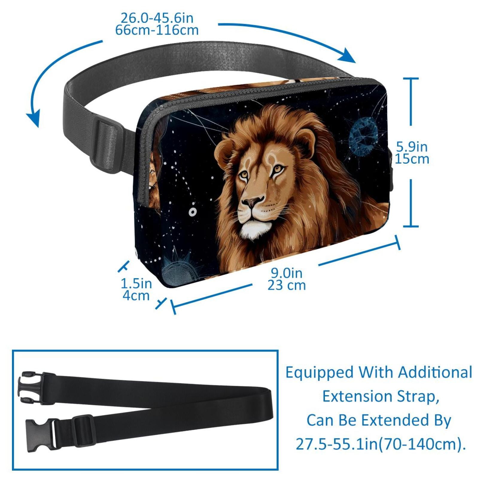 Leo Lightweight Adjustable Waist Pack with Extension Strap - Unisex Fanny Pack Money Belt
