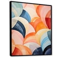 thumbnail image 2 of Designart "Symmetrical Pastels in the World of Hard-Edge II" Abstract Floater Framed Wall Decor, 2 of 7