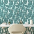 thumbnail image 3 of Ambesonne Modern Peel & Stick Wallpaper for Home, Ballerinas Dancing Art, 13"x72", Teal Seafoam, 3 of 6