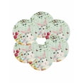 thumbnail image 7 of 15 Inch Round Placemats Set of 6, Easter Non Slip Heat Insulation PP Table Mats, Spring Watercolor Bunny Eggs Tulip Wooden Grain Teal Washable Place Mats for Kitchen Dining Party Table Decor, 7 of 7