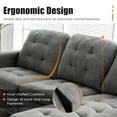 thumbnail image 6 of Costway Convertible Sectional Sofa Couch L-Shaped Couch w/Reversible Chaise Dark Gray, 6 of 9