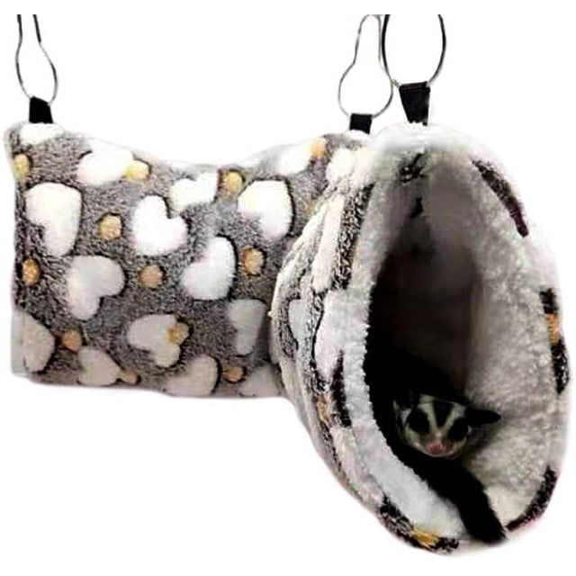 Cozy Tunnel Suspendu for Small Animals, Play & Sleep Hammock
