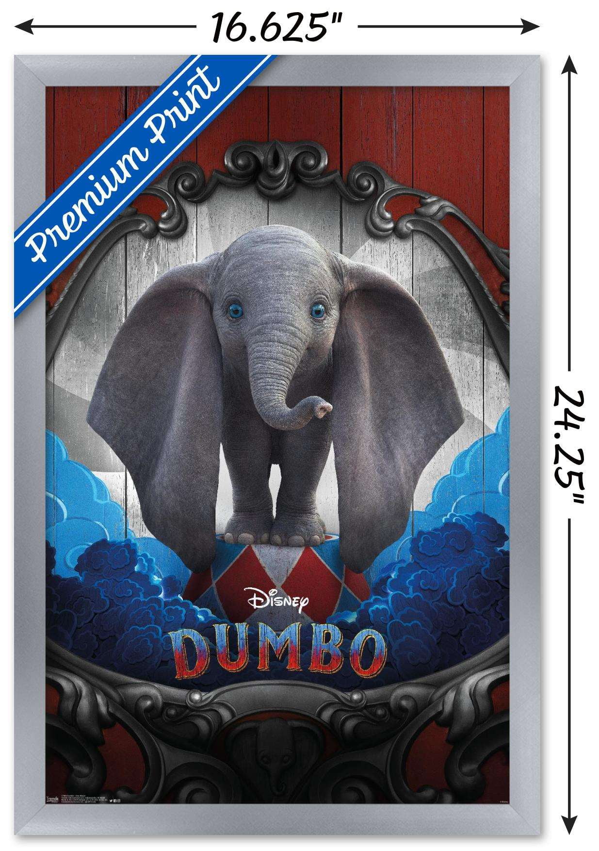Disney Dumbo - One Sheet Wall Poster, 14.725" x 22.375", Framed