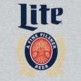 thumbnail image 2 of Tee Luv Miller Lite Beer Logo Athletic Heather Pullover Hoodie (Men's) (L), 2 of 3