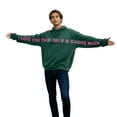 thumbnail image 5 of XIAONU Women's "I Love You This Much" Graphic Hoodie Oversized Pullover Hoodie with Quote Print Casual Comfortable Hooded Sweatshirt with Pocket, 5 of 6
