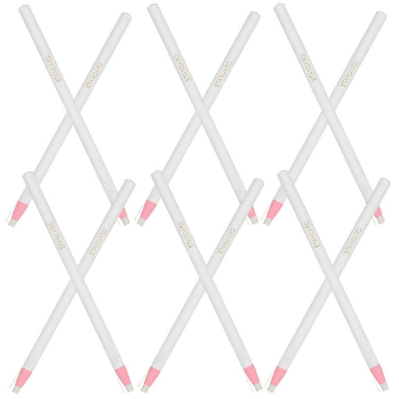 12 Pcs Wax Marker Pens Peel-off Crayon Pencil Case Cute White