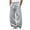Gray, variant on Men's Solid Color Pocket Drawstring Elastic Waist Casual Fashion Jogger Pants