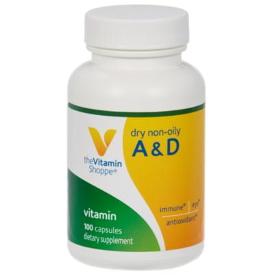 The Vitamin Shoppe Dry nonoily Vitamin A  D, Antioxidant That Supports Immune  Eye Health, Once Daily (100