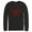 Black, variant on Men's Marvel Spider-Man Icon Badge  Long Sleeve Shirt Athletic Heather X Large