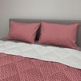thumbnail image 2 of Abstract Comforter & Sham Bedding Set, Geometric Retro Design Round Motifs Basic Monochrome Details, 3 pcs Duvet Set Microfiber Filling Quilt, 5 Sizes, Pale Ruby Blush, by Ambesonne, 2 of 4