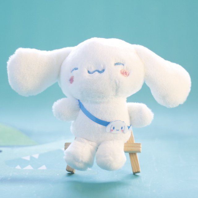 Llavero De Dibujos Animados Sanrio Kuromi Juguete De Peluche Canela Perro Melodía Muñeca Bolsa Gao Jiahui unisex