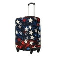 thumbnail image 2 of Fotbe Red Blue White Stars Luggage Cover Protector,Suitcase Protector,Scratch and Dirt Resistant,Fits 18-32 Inch Luggage-Large, 2 of 8