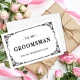 thumbnail image 4 of Koyal Wholesale Groomsmen Wedding Day Gift Cards with Envelopes set of 8 Art Deco On My Wedding Day Cards, 4 x 6-In, 4 of 5
