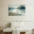 thumbnail image 2 of Elephant Stock Still Evening Waters Wall Art - Horizontal Canvas Wall Art - Living Room Wall Decor - Abstract Canvas - Gray And Blue Decor By Carol Robinson - 36" x 24", 2 of 8