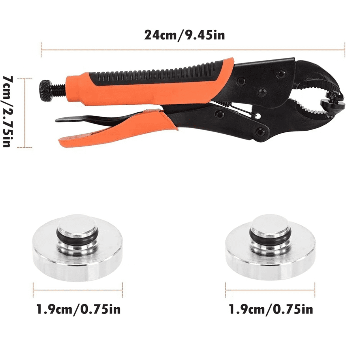 Heavy-Duty Snap Fastener Pliers Adjustable Tool Pliers with Three Dies for Leather Snap and Sewing