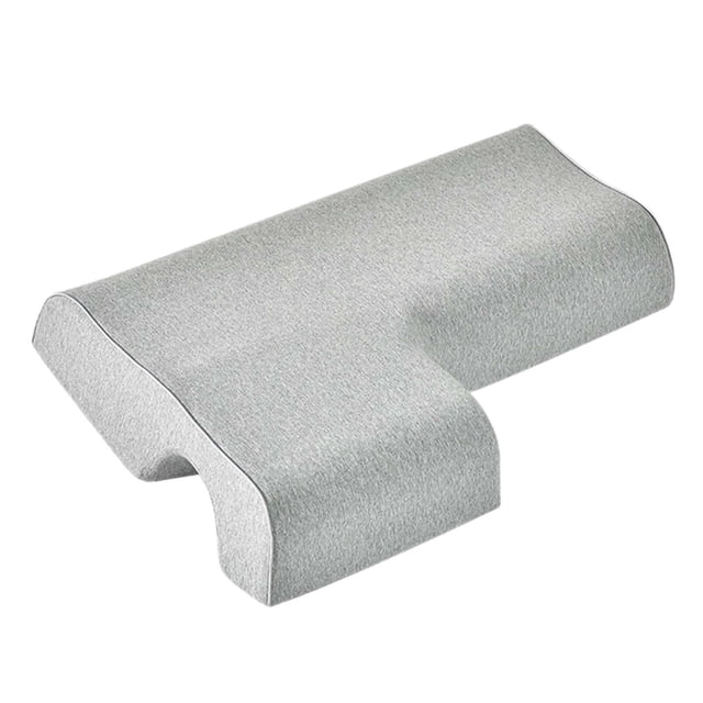 Almohada para parejas antipresión en las manos para acurrucarse boca arriba y dormir la siesta gris claro para la derecha