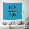 thumbnail image 2 of Bingfone Polyester Fabric Tapestry Let The Adventure Begin1 Wall Hanging Tapestry,Daily Decorative Tapestry For Bedroom Living Room Dorm 60l X 51w Inches, 2 of 9