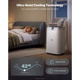 thumbnail image 4 of Upstreman 16000 BTU Portable Air Conditioner, Smart Inverter Dual Hose Standing AC Unit, 3-in-1 AC Cooler with Dehumidifier & Fan, Drainage-free, WiFi Enabled, 42dB Quiet Sleep Mode, 800 Sq. Ft, PI16, 4 of 12