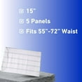 thumbnail image 5 of Supportive Durable 15" 5 Panel Abdominal Binder Fits 55" to 72"- Comparable to Medichoice Abdominal Binders Used in Hospitals Nationwide, 5 of 7