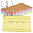 thumbnail image 1 of HEATSHAKING 150 Pcs Study Cards With Rings Paper Pink For Students, 1 of 7