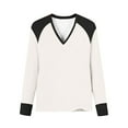 thumbnail image 3 of yillto Women's Basic Tops V Neck Shirts Casual Dressy Tunic Blouse Ladies Trendy Fall Fashion Outfits, 3 of 6
