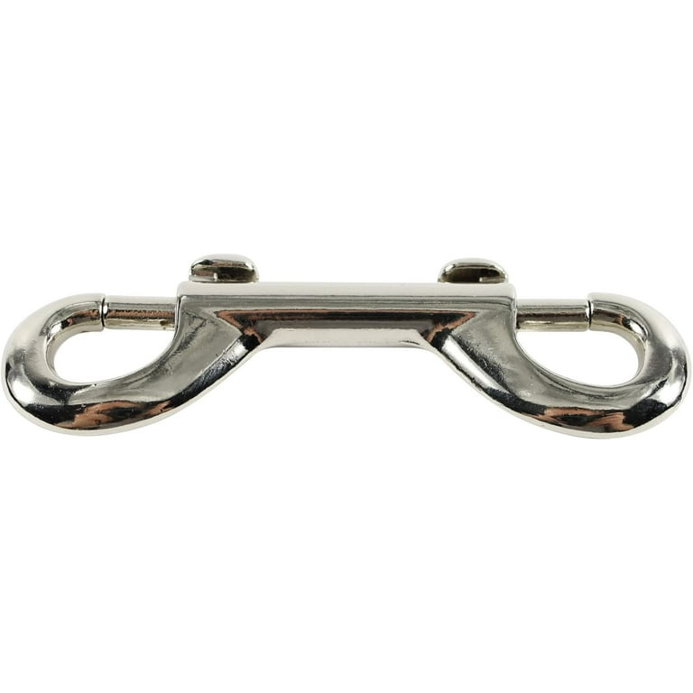 Heavy - Duty Nickel - Plated 3-1/2 Double Ended Swivel Snap Hook Double  Swivel Snap Clip : : Tools & Home Improvement