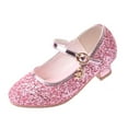thumbnail image 2 of Chaussures de Robe Princess pour Filles Enfants, Talons Bas pour Tout-Petits, Chaussures Scintillantes pour Fête et Mariage, Chaussures Mary Jane à Paillettes, 2 of 8