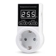 thumbnail image 1 of 1 st Termostatuttag med Sensor, Digital Temperaturregulatoruttag, Vattentät Temperaturswitch EU-kontakt, 1 of 5
