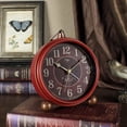 thumbnail image 4 of Reloj despertador silencioso vintage sin tictac, estilo retro, con campana electrónica, estilo 3, 4 of 4
