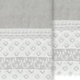 thumbnail image 2 of Linum Home Textiles 100% Turkish Cotton Aiden 2PC White Lace Embellished Hand Towel Set, 2 of 2